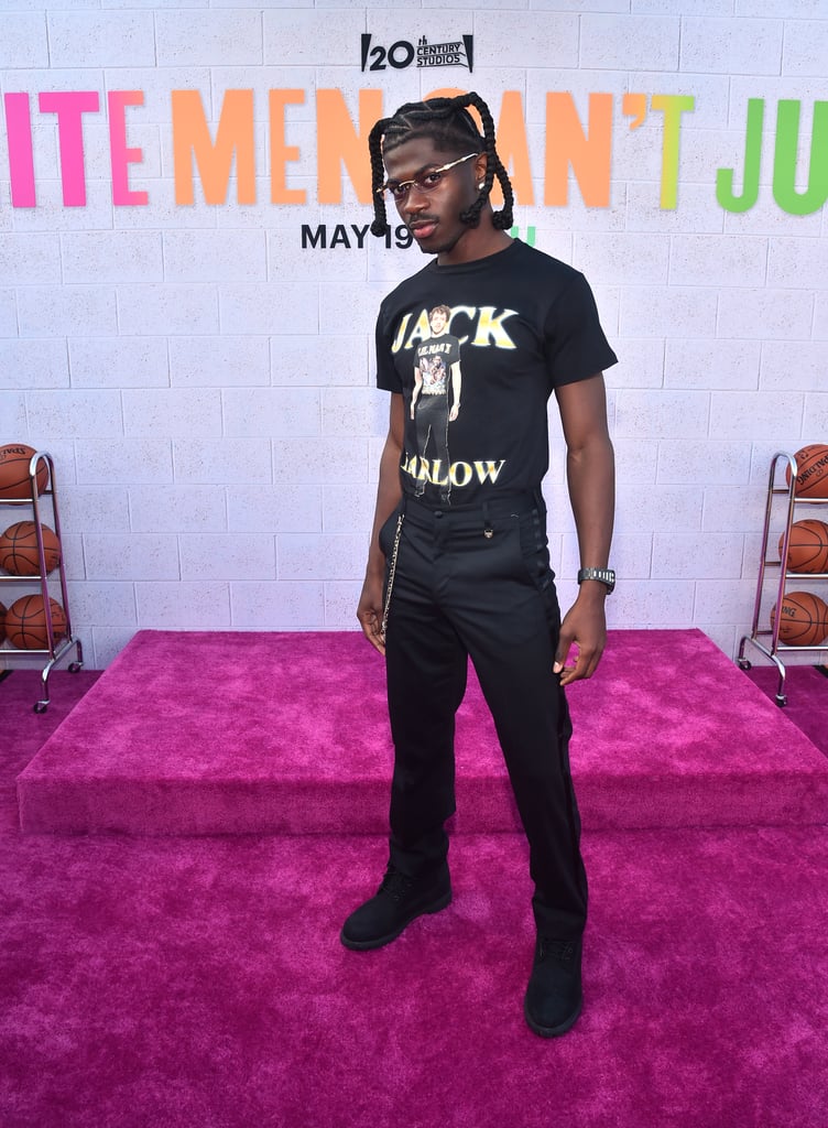 Lil Nas X Wears Jack Harlow T-Shirt to Premiere