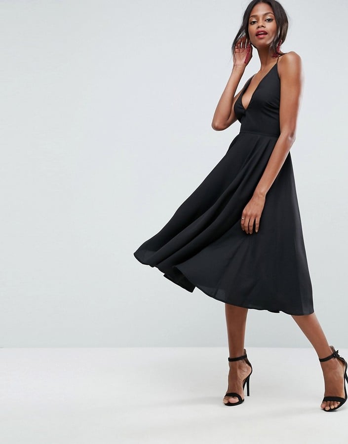 agreement Third Indulge ASOS Strappy Back Plunge Midi Dress | These 11 ASOS Must Haves Will Take  You From Summer to Fall in Style | POPSUGAR Fashion Photo 8