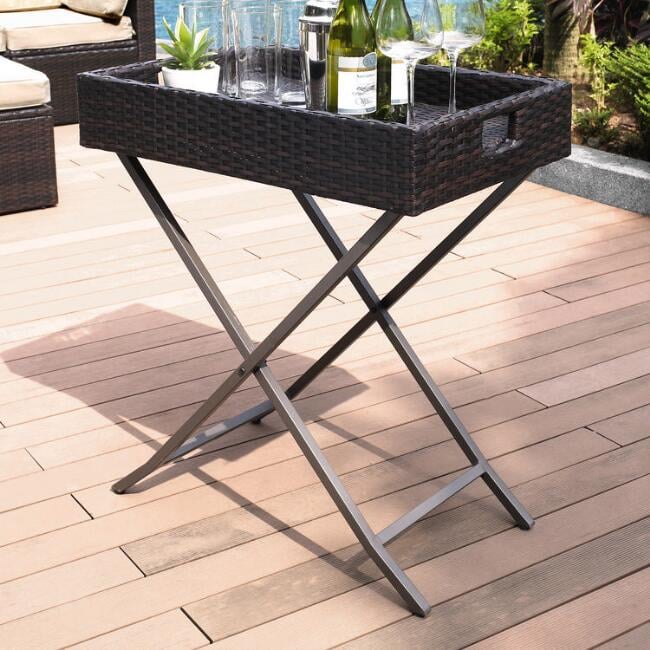 Outdoor top butler table