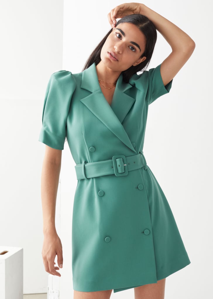 Puff Sleeve Belted Mini Dress | Best Fall Clothes From & Other Stories | POPSUGAR Fashion Photo 47
