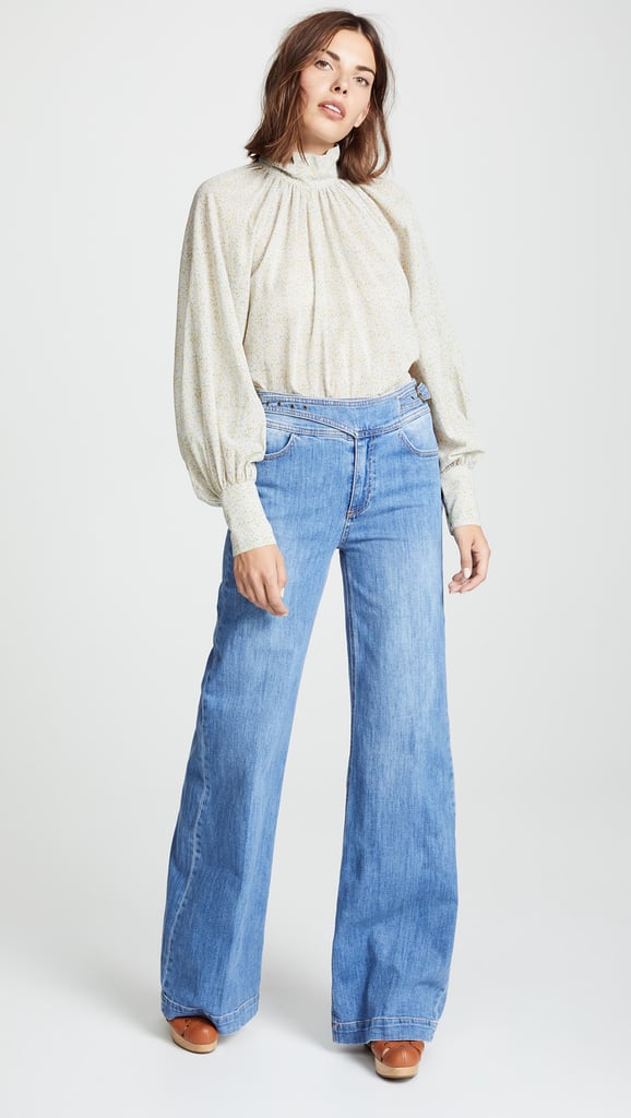 Paige Sutton Wide Leg Jeans | Denim Trends Fall 2018 | POPSUGAR Fashion ...