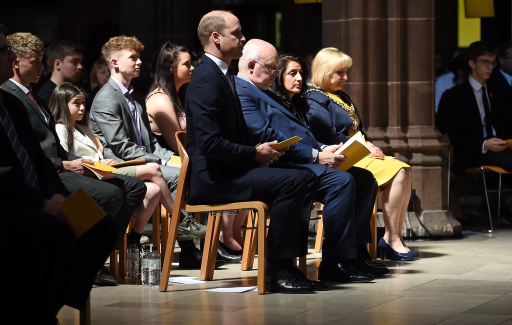 Prince William at Manchester Arena National Service May 2018