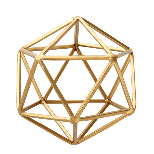 The Better Homes and Gardens Gold Geometric Tabletop Sculpture