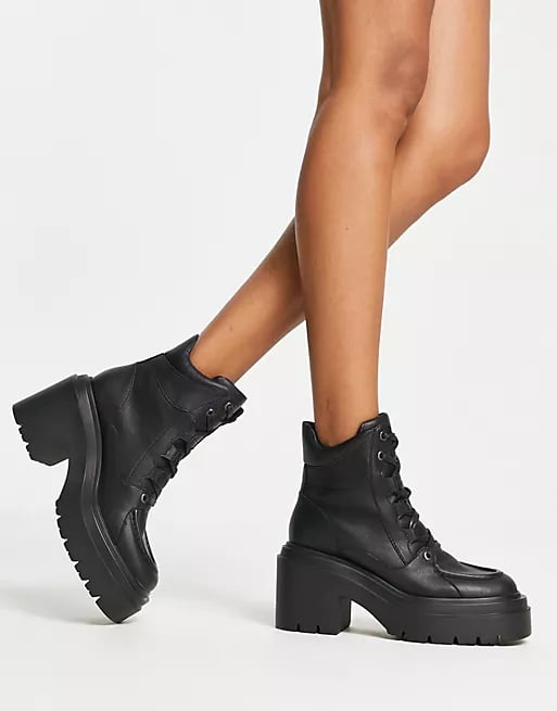 ASOS Design Relay Chunky Hiker Boots in Black
