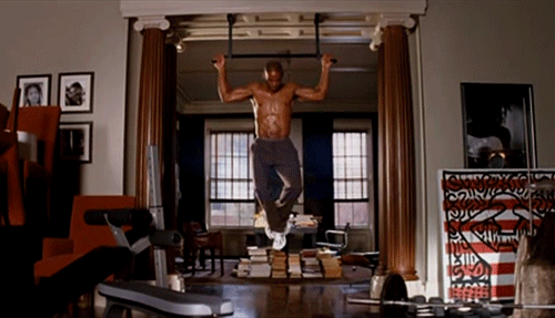 When he works up a sweat.