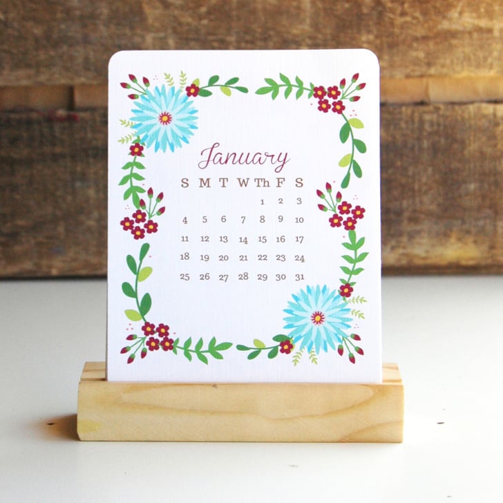 2015 Floral Desk Calendar ($15) | 2015 Desk Calendars | POPSUGAR Smart ...