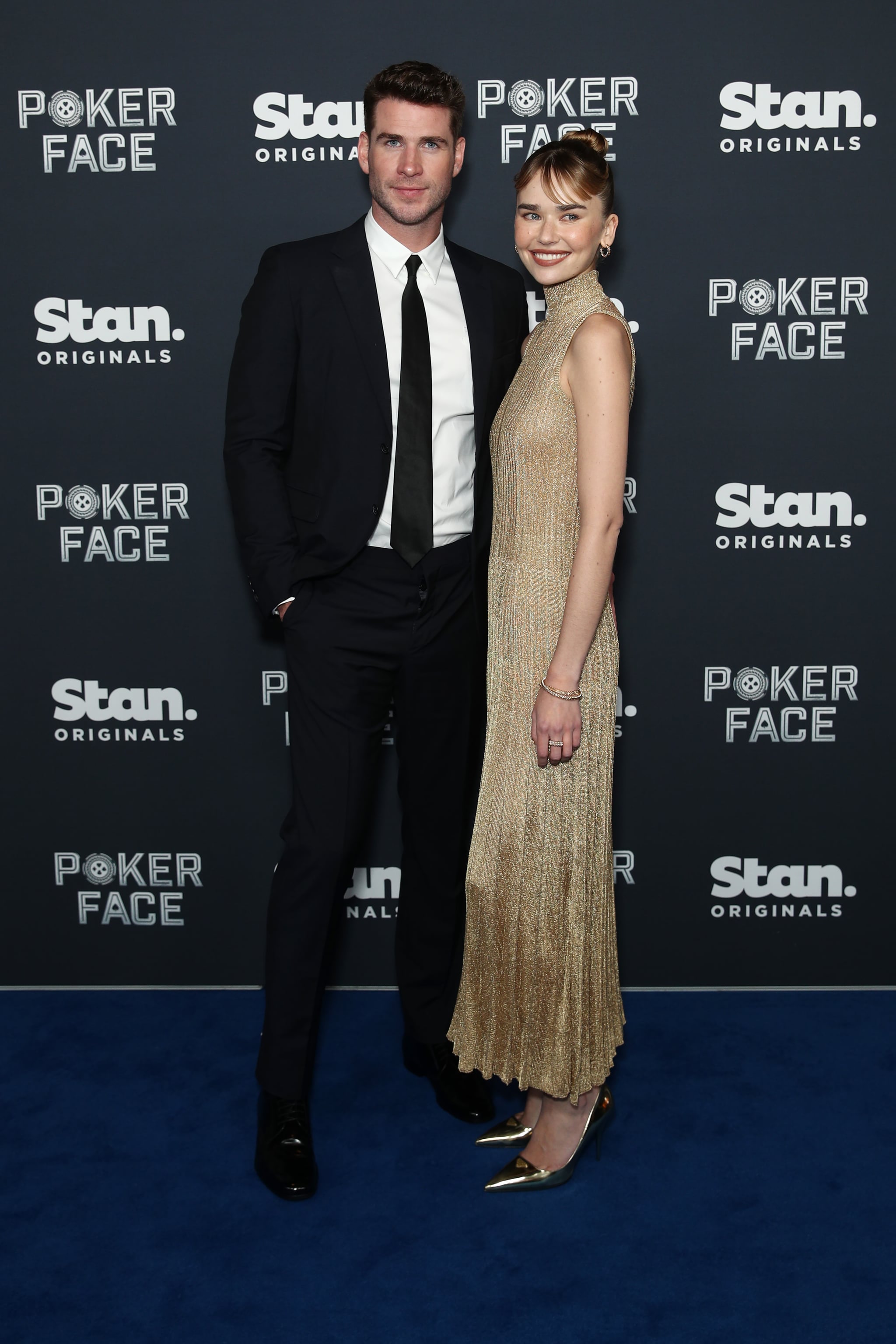 Liam Hemsworth And Gabriella Brooks At Poker Face Premiere Popsugar Celebrity