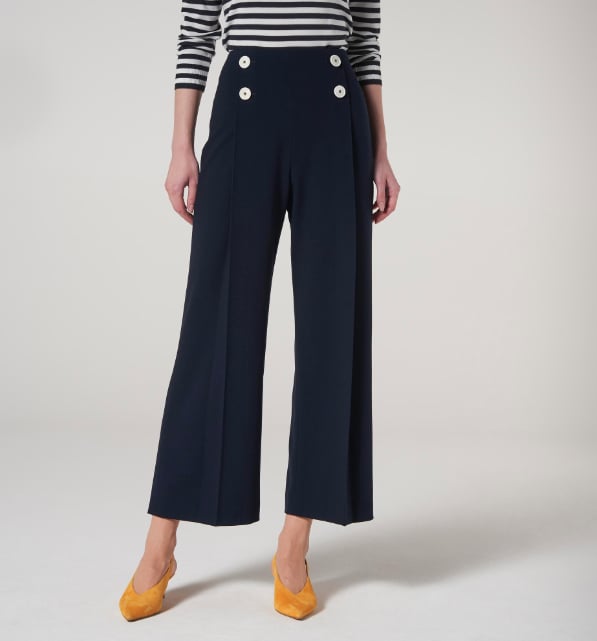 Shop Kate Middleton's L.K. Bennett London Parker Navy Trousers