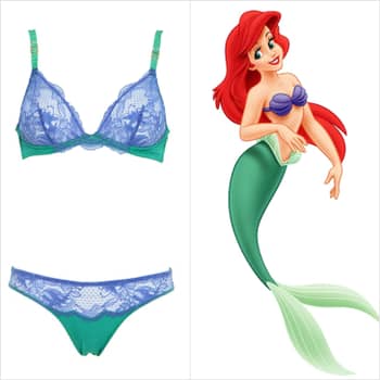 Disney Underwear, Set of 2, Little Mermaid, Ariel, Underwear