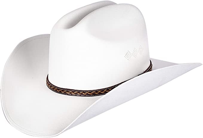 Queue Essentials Western Style Pinch Front Cowgirl Straw Hat