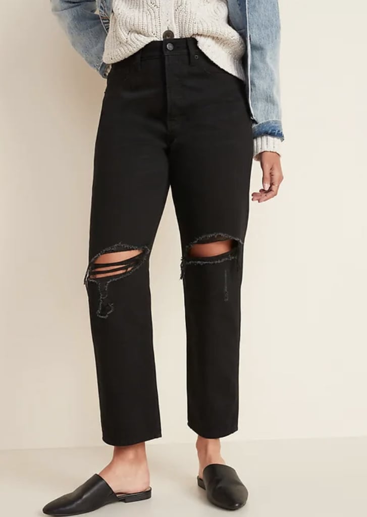 Extra High-Waisted Sky-Hi Straight Jeans