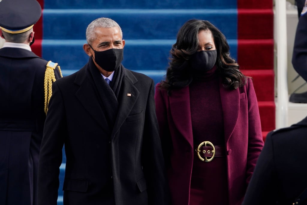 Michelle Obama's Plum Sergio Hudson Suit on Inauguration Day