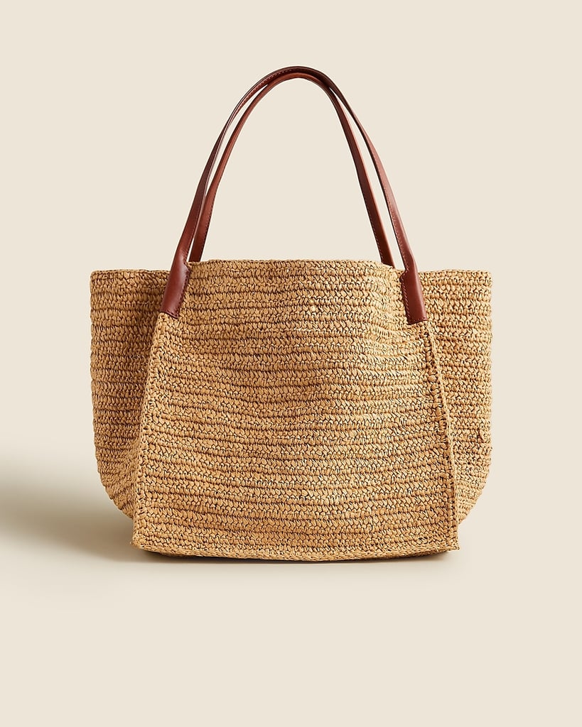 J.Crew Large Handknotted Packable Tote Bag