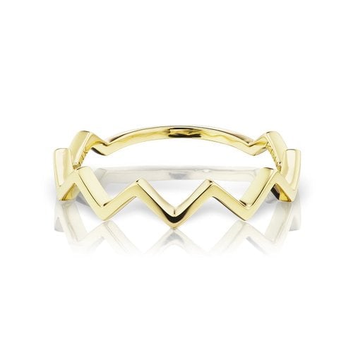 Reclaimed Wonder Woman band in 14k gold