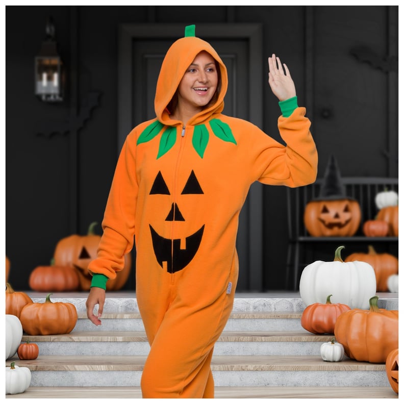 A Cozy Classic: Funziez! Halloween Jack O Lantern Pumpkin Adult Unisex Novelty Union Suit