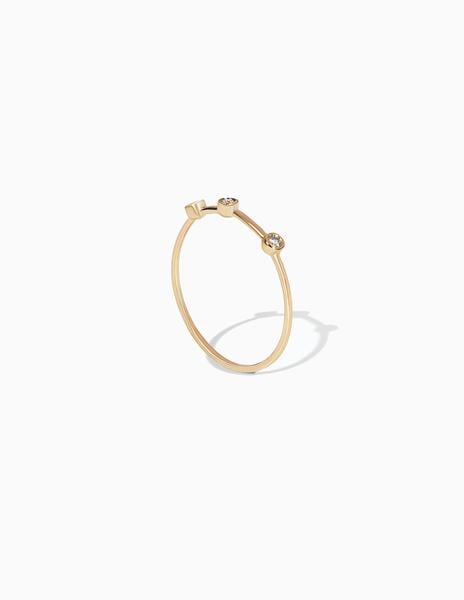 Sophie Ratner Three Diamond Orbit Ring