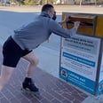 Some People Walk to the Ballot, but Watch Adam Rippon Skate to Cast His Vote!