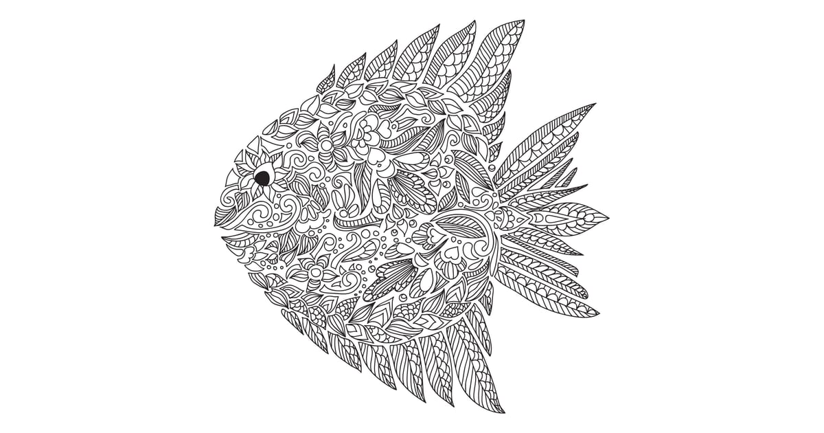 Get the coloring page: Fish | Free Colouring Pages For Adults