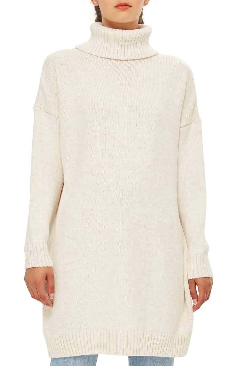 Topshop Turtleneck Sweater Dress