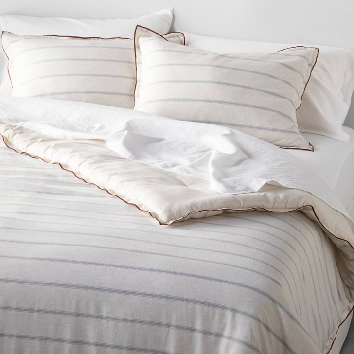 Ticking Stripe With Contrast Hem Comforter Set See Target's New