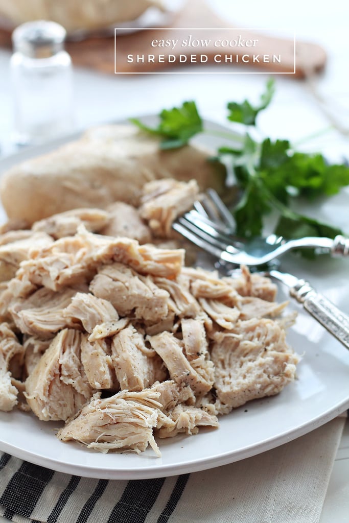 Easy SlowCooker Shredded Chicken Summer Slow Cooker Recipes