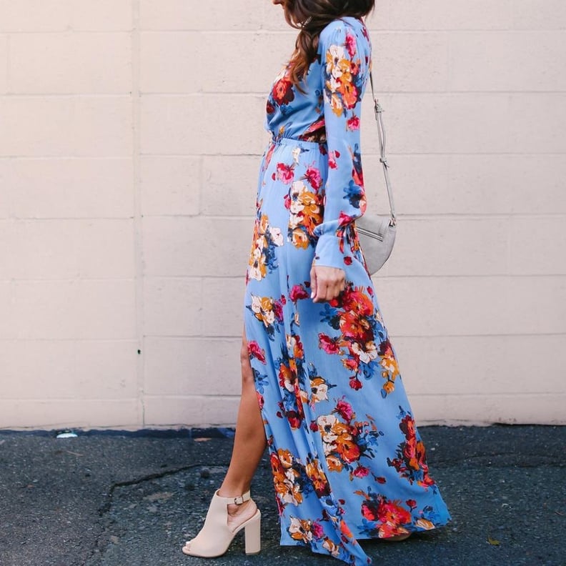 Sunward Floral Print Maxi Dress