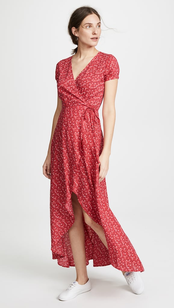 One by Auguste Daphne Easy Days Wrap Maxi Dress | Best Red Dresses 2018 ...