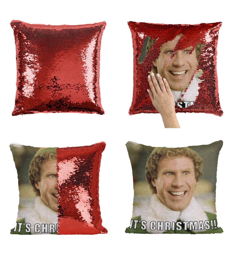 Buddy the Elf Sequin Pillow