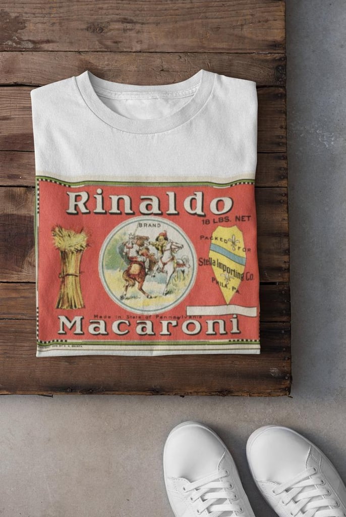 Old Pasta Labels Graphic Tee