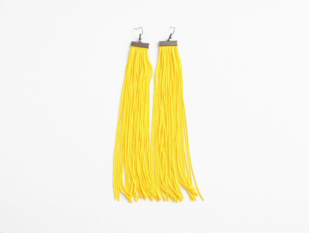 Yellow Fringe Earrings