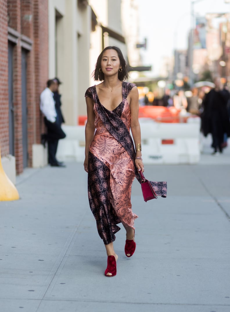 Dress Down a Sexy Slip With Daytime Mules