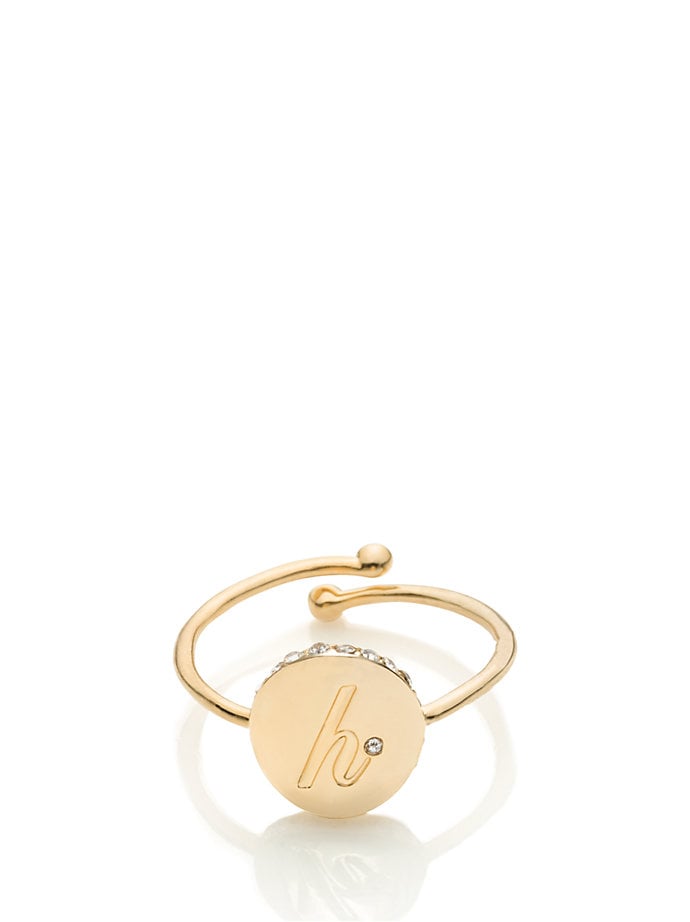 Kate Spade Forever Mine Initial Ring | 17 Initial Jewelry Gifts That Will  Make Anyone Feel Extra Special This Holiday | POPSUGAR Fashion Photo 12
