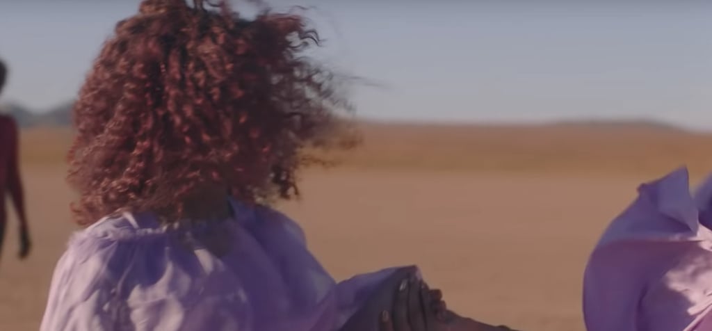 Blue Ivy's Burgundy Natural Hair and Beyoncé's Nails in "Spirit" Music Video
