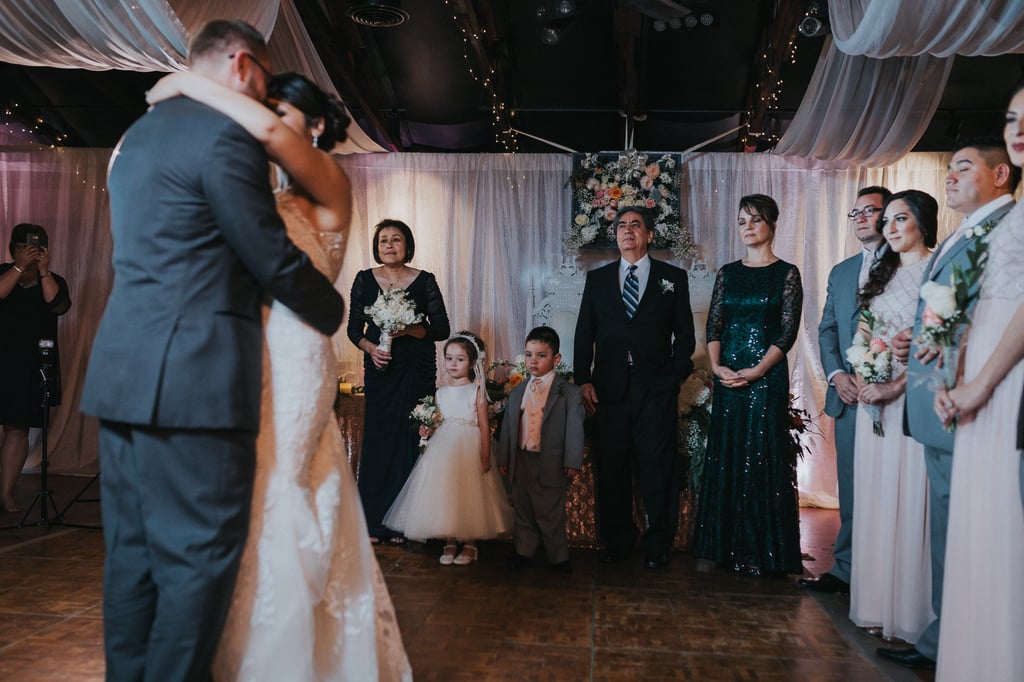 Elegant Wedding Reception With Blush and Gray Colors