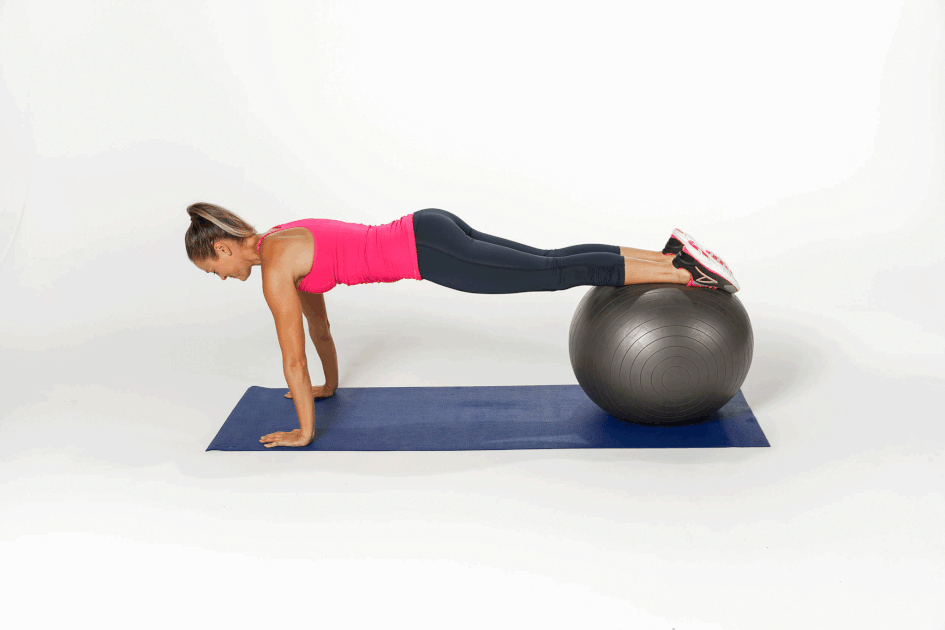 Pike With Ball Core Exercises To Do After Cardio Popsugar Fitness