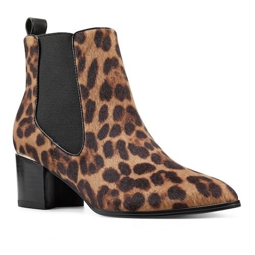 Nine west leopard booties 2025