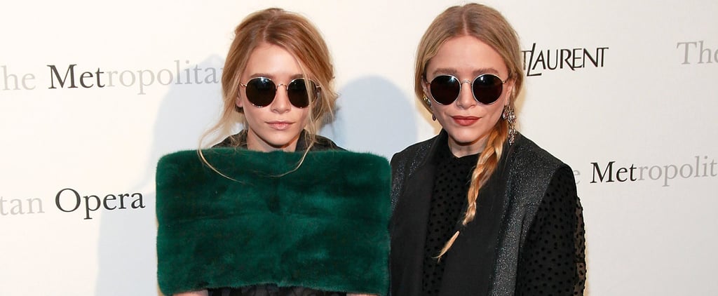 Mary-Kate and Ashley Olsen Wearing Vintage Dresses
