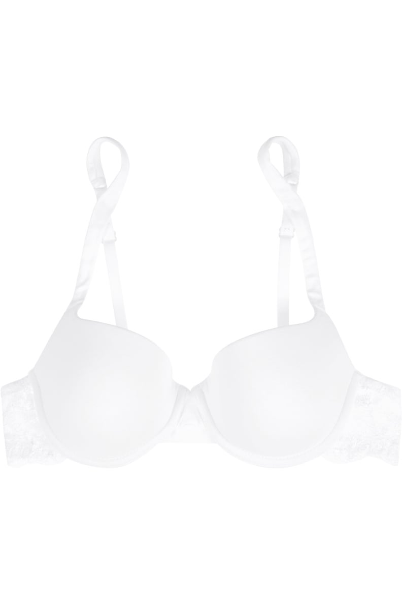 Souple lace-trimmed stretch cotton-blend jersey contour bra