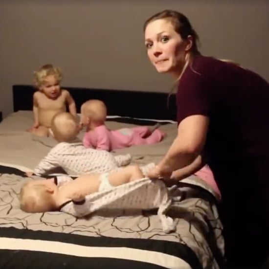Time-Lapse of Mom vs. Triplets and Toddler at Bedtime