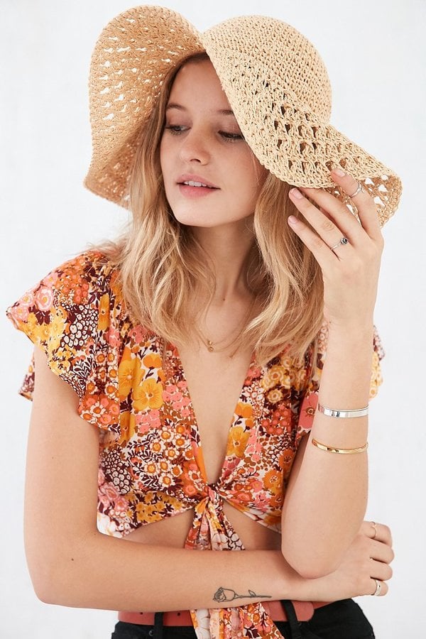Kimchi & Blue Sun Daze Straw Floppy Hat ($34)