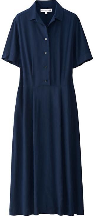 Uniqlo Women Idlf Rayon Half Sleeve Dress ($50)