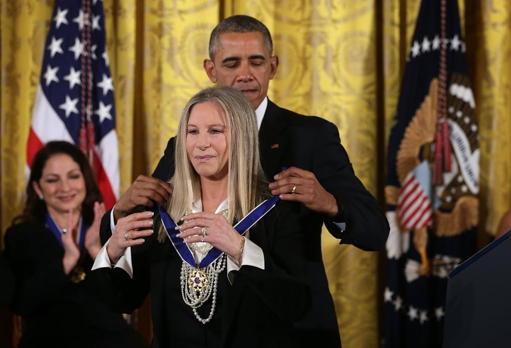 President Obama Awards Steven Spielberg and Barbra Streisand