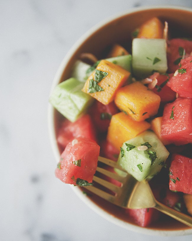 Cucumber Melon Salad