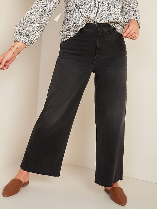 Old navy black straight leg jeans clearance