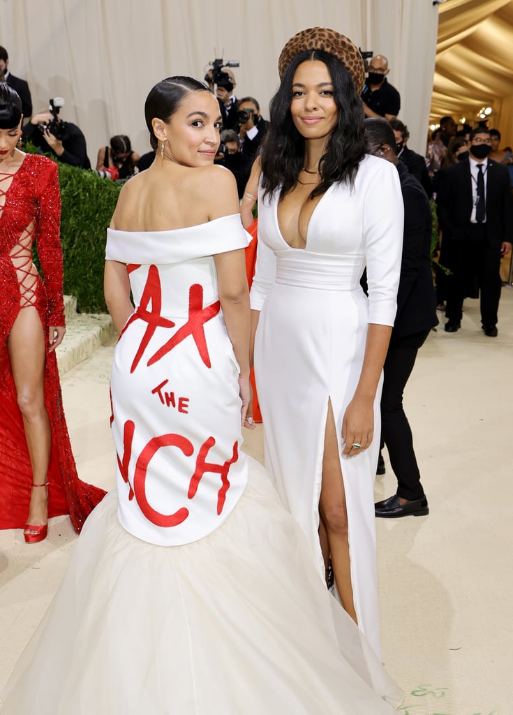 Alexandria Ocasio-Cortez's Brother Vellies Dress at Met Gala