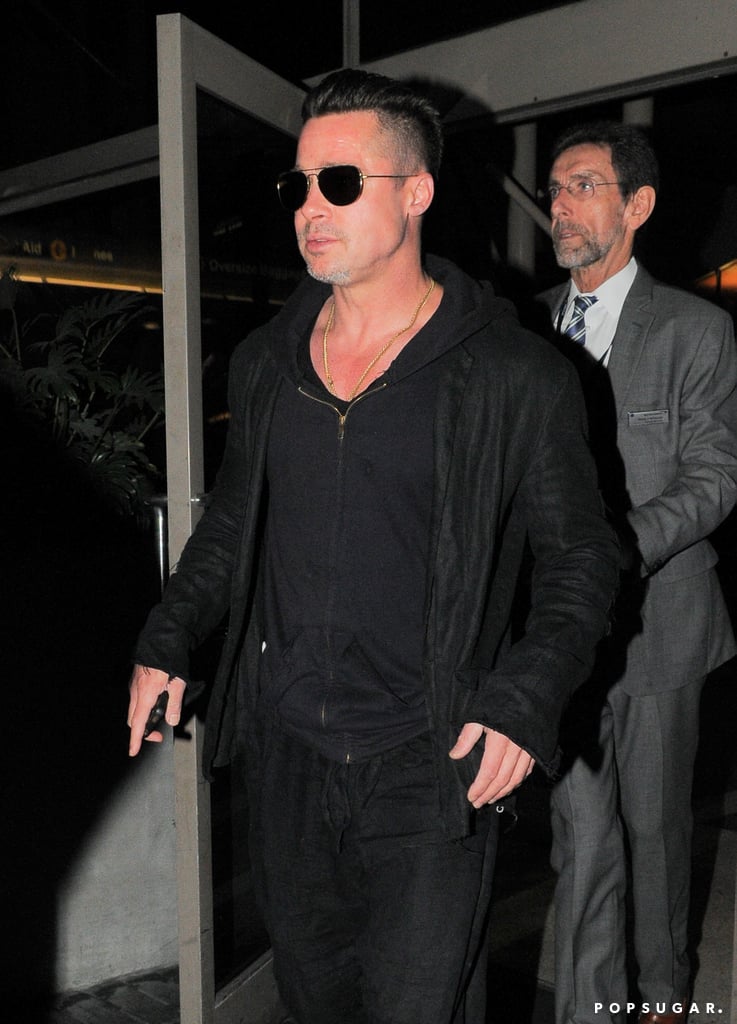 Brad Pitt Arrives at LAX | Pictures