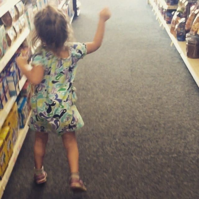 When she was PUMPED to be at her favorite store, CVS.