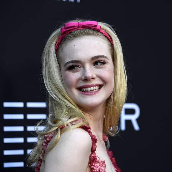 Elle Fanning Pink Rodarte Dress at Teen Spirit Premiere