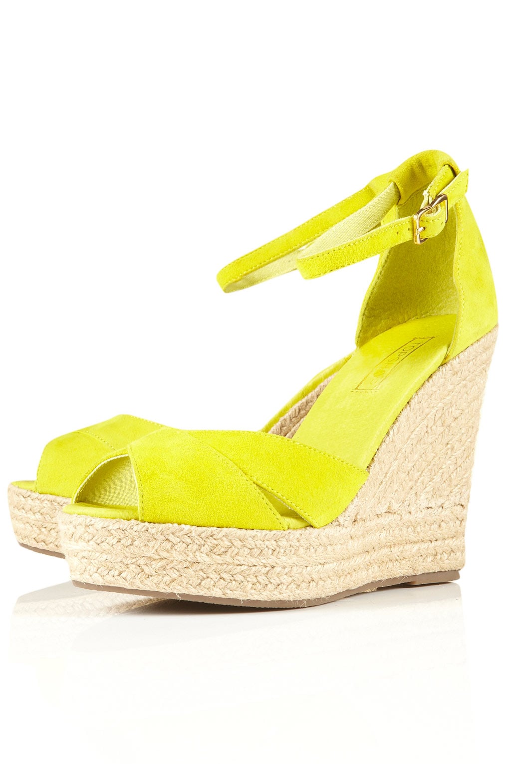 bright yellow wedges