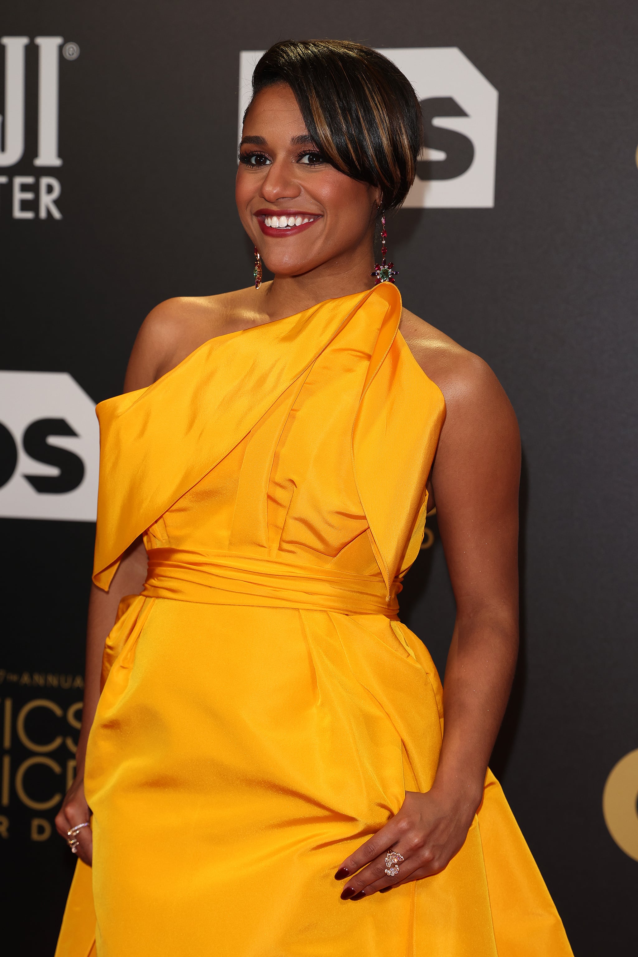 LONDON, ENGLAND - MARCH 13: Ariana DeBose arrives at the 27th Annual Critics Choice Awards London Event at The Savoy Hotel on March 13, 2022 in London, England. (Photo by Neil Mockford/FilmMagic)